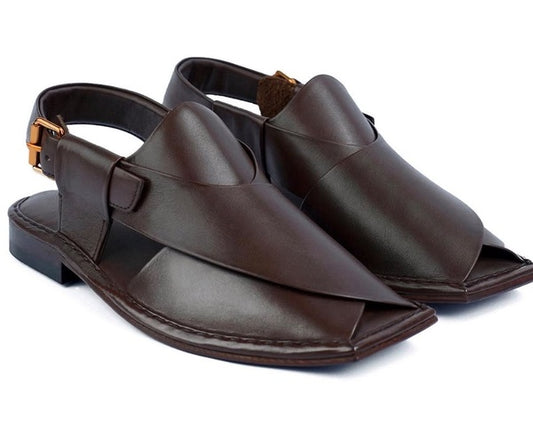 Peshawari Chappal – Dark Brown Formal